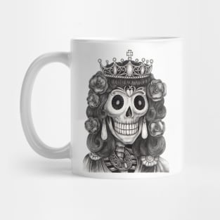 Female skeleton fashion model. Mug